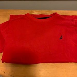 Nautica, red tee, size 10/12